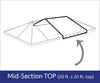 Image of 20' x 20' Sectional West Coast Frame Tent Mid Extender Top