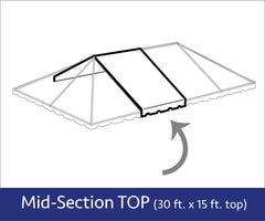 30' x 15' Mid Extender West Coast Frame Top Only