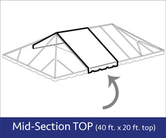 40' x 20' West Coast Frame Tent Mid Extender Top Only
