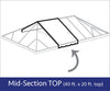 Image of 40' x 20' West Coast Frame Tent Mid Extender Top Only