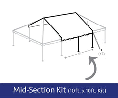 10' x 10' Single Tube Sectional West Coast Frame Tent Mid Section Extender Kit