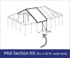 Image of 40' x 20' Single Tube West Coast Frame Tent Top Mid Section Kit , Clear