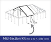 Image of 40' x 20' Single Tube West Coast Frame Tent Top Mid Section Kit