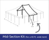 Image of 40' x 20' Premium Pole Tent Mid Extender Top Complete Kit