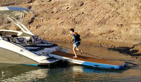 Mini Mate Inflatable Boat Dock 10 x 3 ft Slim Dock Platform