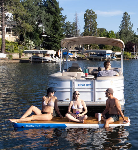 Mini Mate Inflatable Boat Dock 10 x 3 ft Slim Dock Platform