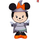 4.5' Gemmy Airblown Inflatable Halloween Stylized Disney Minnie Mouse as Witch