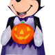 3.5' Gemmy Airblown Inflatable Halloween Minnie Mouse as Vampire w/ Pumpkin