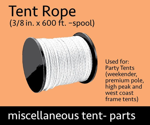 600 ft Spool of 3/8" Tent Rope