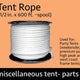 600' Spool of 1/2" Tent Rope