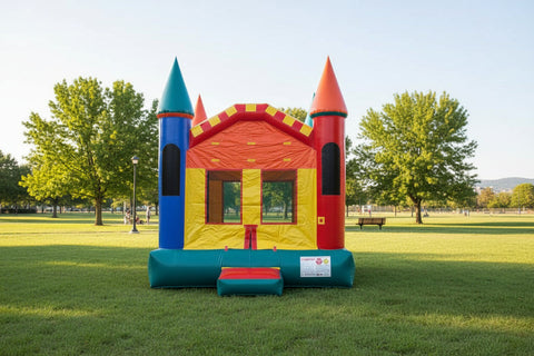 13x13 Colorful Castle Bounce House for Events