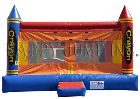 Commercial Crayon Theme Bounce House