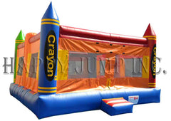 Commercial Crayon Theme Bounce House