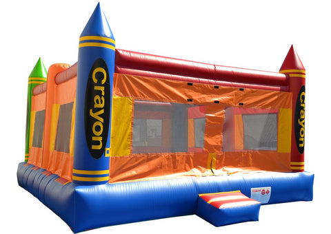 Commercial Crayon Theme Bounce House