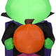 3 1/2' Gemmy Airblown Inflatable Frankenstein Monster Kid Holding A Pumpkin