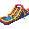 Image of Moonwalk USA Inflatable Bouncer 62'Lx15'H Red Wet n Dry Obstacle by MoonWalk USA