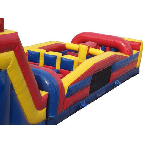 Moonwalk USA Inflatable Bouncer 62'Lx15'H Red Wet n Dry Obstacle by MoonWalk USA