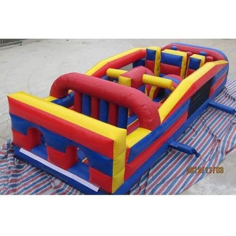 Moonwalk USA Inflatable Bouncer 62'Lx15'H Red Wet n Dry Obstacle by MoonWalk USA