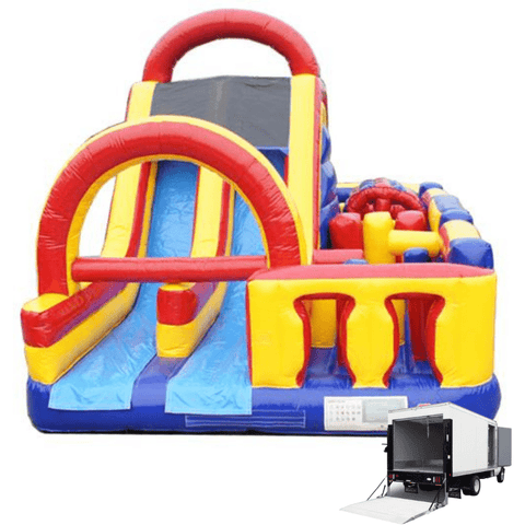 Moonwalk USA Inflatable Bouncers 15'H Turbo Course by MoonWalk USA 15'H TURBO COURSE by MoonWalk USA from My Bounce House For Sale