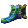 Image of Moonwalk USA Inflatable Bouncers 16'H Palm Tree Combo Wet N Dry by MoonWalk USA 18'H Palm Tree Screamer Slide by MoonWalk USA SKU# W-302-WLG