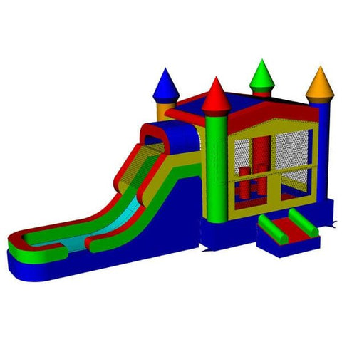 Moonwalk USA Inflatable Bouncers 16'H Rainbow Castle Combo Wet N Dry by MoonWalk USA 14'H Rainbow Castle Combo Wet N Dry by MoonWalk USA SKU# C-132-WLG