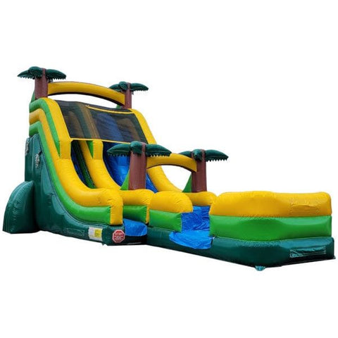 Moonwalk USA Inflatable Bouncers 19'H 2-Lane Palm Tree Slide W N D by MoonWalk USA