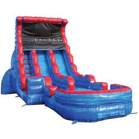 Moonwalk USA Inflatable Bouncers 19'H 2-Lane Tsunami Screamer Slide W/ Slip N Splash by MoonWalk USA