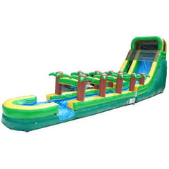 22'H Palm Tree Screamer Slide W/ Slip N Splash by MoonWalk USA