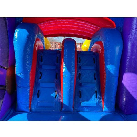 Moonwalk USA Obstacle Course 14' 2-LANE FERRIS WHEEL COMBO WET N DRY by MoonWalk USA