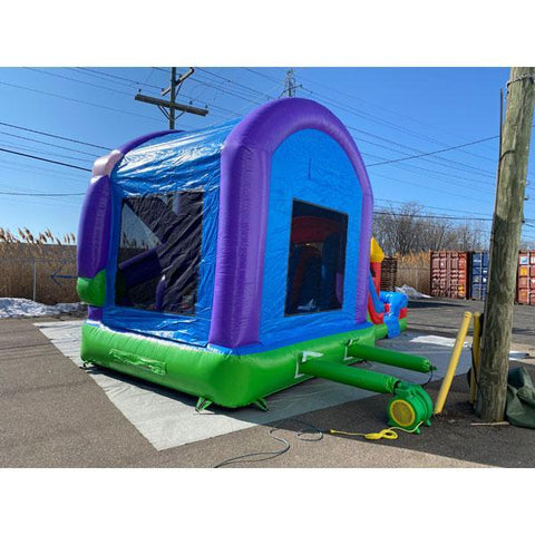 Moonwalk USA Obstacle Course 14' 2-LANE FERRIS WHEEL COMBO WET N DRY by MoonWalk USA