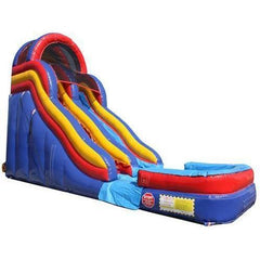 Moonwalk USA Obstacle Course 18'H DOUBLE DIP SLIDE WET N DRY (RBY) by MoonWalk USA