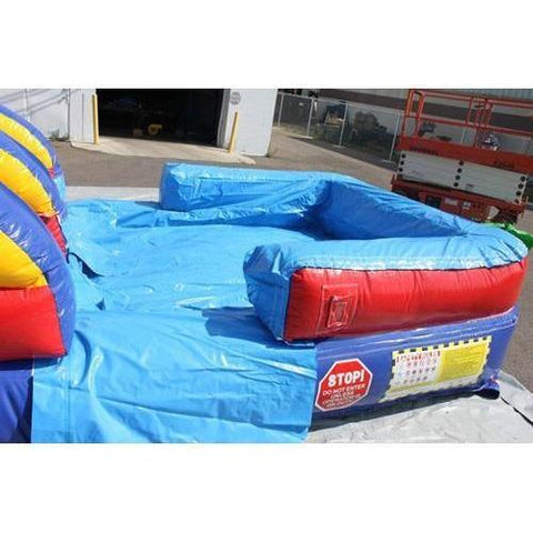 Moonwalk USA Obstacle Course 18'H DOUBLE DIP SLIDE WET N DRY (RBY) by MoonWalk USA