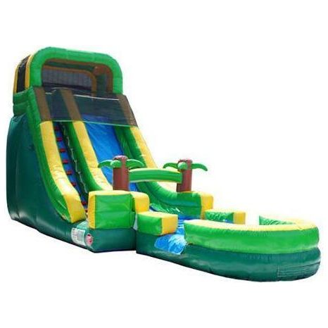 Moonwalk USA Obstacle Course 18'H PALM TREE SCREAMER SLIDE W/ SLIP N SLIDE by MoonWalk USA