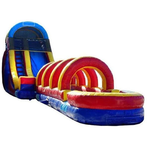 Moonwalk USA Obstacle Course 18'H RAINBOW SCREAMER SLIDE W/ SLIP N SLIDE by MoonWalk USA