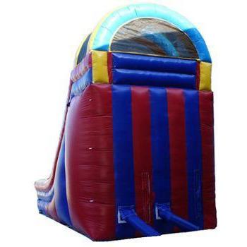 Moonwalk USA Obstacle Course 18'H RAINBOW SCREAMER SLIDE W/ SLIP N SLIDE by MoonWalk USA