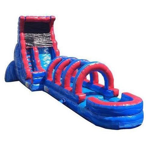 Moonwalk USA Obstacle Course 18'H TSUNAMI SCREAMER SLIDE W/ SLIP N SLIDE by MoonWalk USA