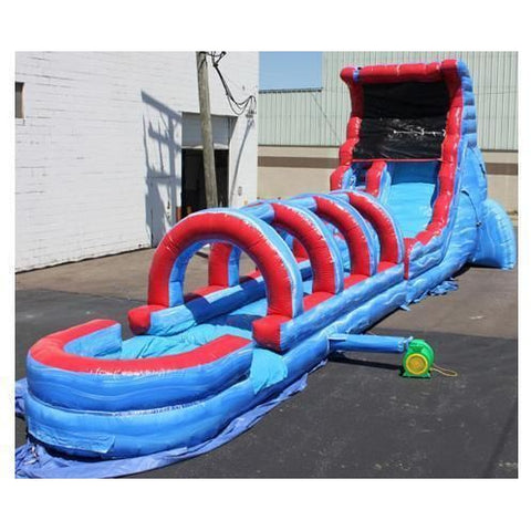 Moonwalk USA Obstacle Course 18'H TSUNAMI SCREAMER SLIDE W/ SLIP N SLIDE by MoonWalk USA