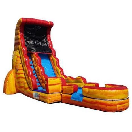 Moonwalk USA Obstacle Course 18'H VOLCANO SCREAMER SLIDE W/ SLIP N SLIDE by MoonWalk USA