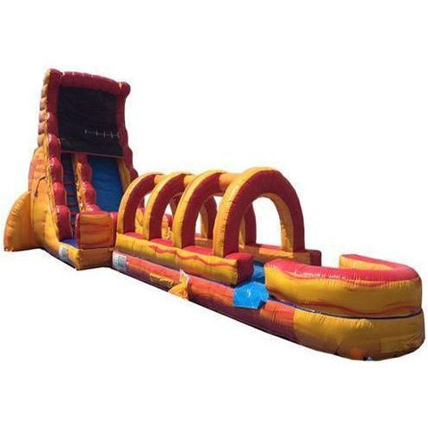 Moonwalk USA Obstacle Course 18'H VOLCANO SCREAMER SLIDE W/ SLIP N SLIDE by MoonWalk USA