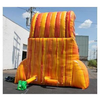 Moonwalk USA Obstacle Course 18'H VOLCANO SCREAMER SLIDE W/ SLIP N SLIDE by MoonWalk USA