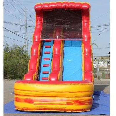 Moonwalk USA Obstacle Course 18'H VOLCANO SLIDE WET N DRY by MoonWalk USA