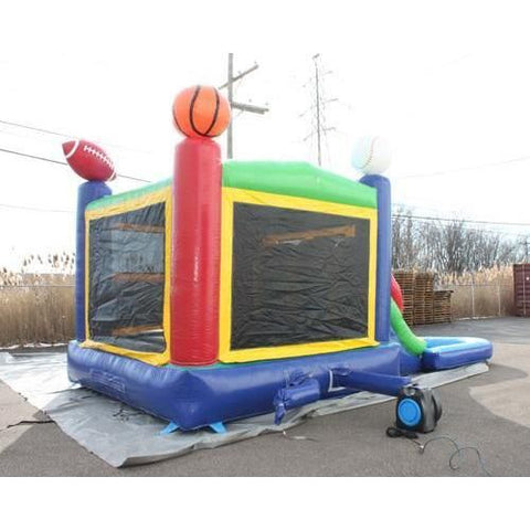 Moonwalk USA Obstacle Course 2-LANE SPORTS COMBO W/ POOL by MoonWalk USA 2-LANE SPORTS COMBO W/ POOL by MoonWalk USA from My Bounce House For Sale