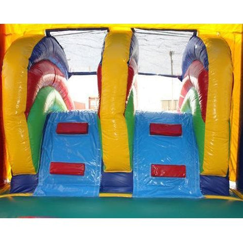 Moonwalk USA Obstacle Course 2-LANE SPORTS COMBO W/ POOL by MoonWalk USA 2-LANE SPORTS COMBO W/ POOL by MoonWalk USA from My Bounce House For Sale