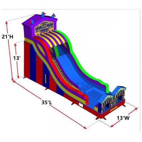 Moonwalk USA Obstacle Course 21'H CARNIVAL SUPER SLIDE W N D by MoonWalk USA 21'H CARNIVAL SUPER SLIDE W N D by MoonWalk USA from My Bounce House For Sale