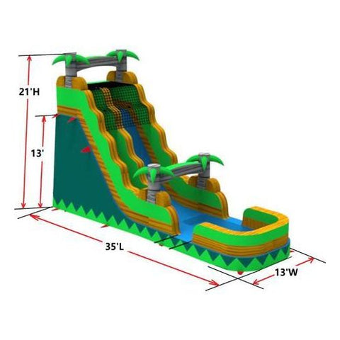 Moonwalk USA Obstacle Course 21'H PALM TREE SUPER SLIDE W N D by MoonWalk USA