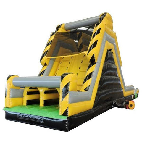 Moonwalk USA Obstacle Course 45'L 2-LANE TOXIC SLIDE PIECE WITH REMOVABLE POOL by MoonWalk USA