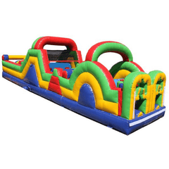 11'H 40'L Green Obstacle Course by MoonWalk USA SKU# O-156-G