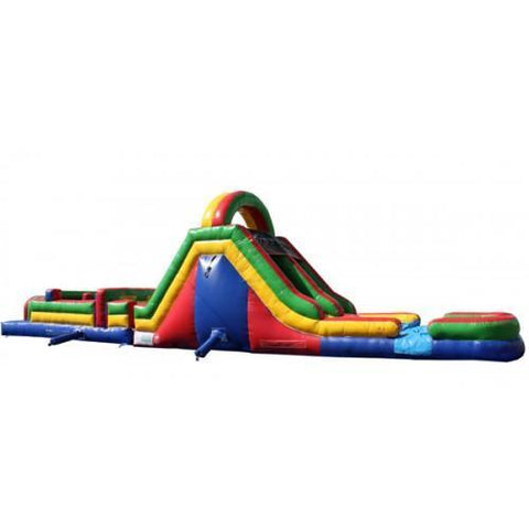 12'H 45' Obstacle Course Wet n Dry (Green) by MoonWalk USA SKU# O-124-G