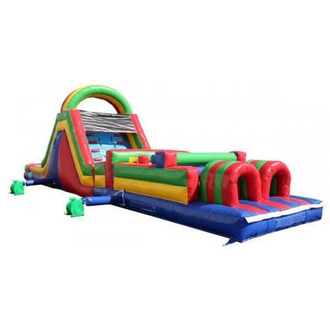 12'H 45' Obstacle Course Wet n Dry (Green) by MoonWalk USA SKU# O-124-G