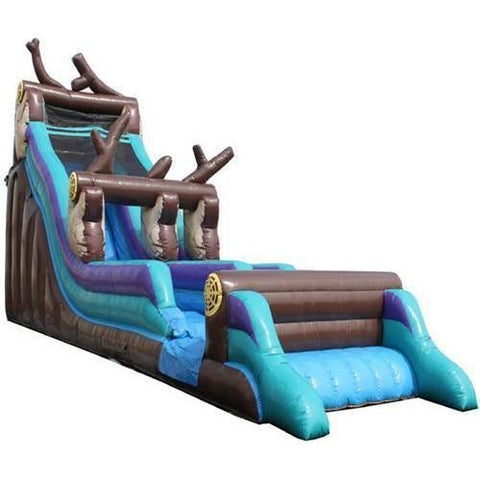 Moonwalk USA slide 21'H Log Mountain Slide Wet n Dry by MoonWalk USA 21'H Log Mountain Slide Wet n Dry by MoonWalk USA SKU# W-045-WLG